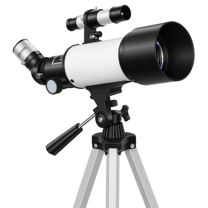 Astronomický dalekohled, 70mm objektiv, 400mm, AZ montáž, stativ
