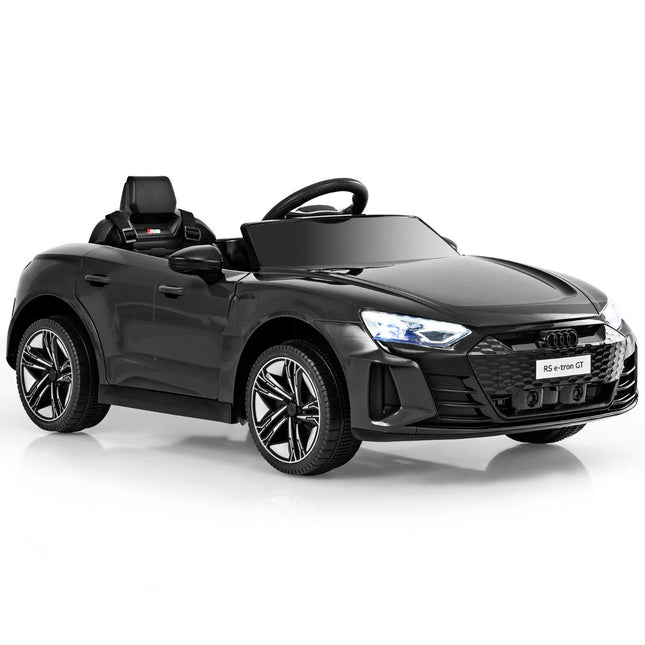 Audi RS Kinder Elektroauto mit 2,4 G Fernbedienung mit Musik und Scheinwerfern schwarz