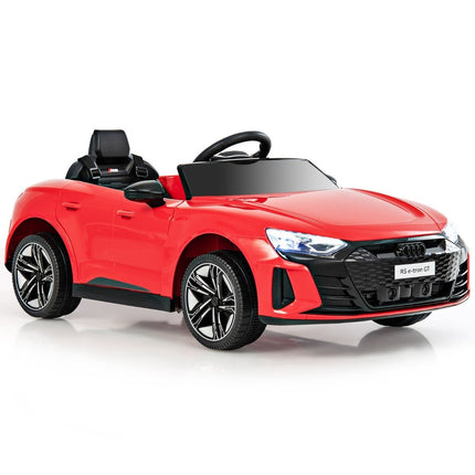 Audi RS Kinder Elektroauto mit 2,4 G Fernbedienung mit Musik und Scheinwerfern rot