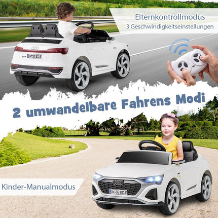 Audi SQ8 Kinder-Elektroauto, 12V, Fernbedienung, Weiß