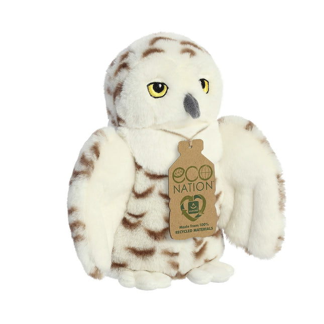 Aurora Eco Nation plyšová sovice sněžní, 20 cm