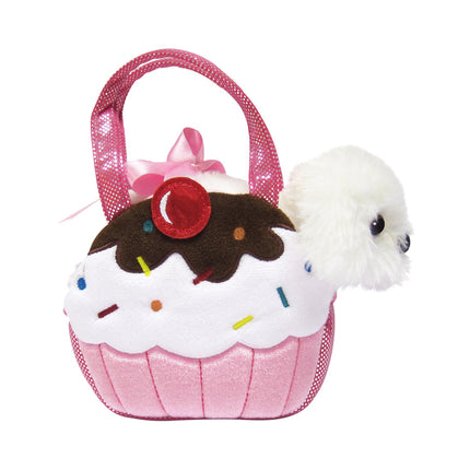 Aurora Fancy Pals Plüschhund in Cupcake-Tasche, 20 cm