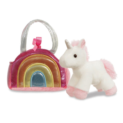 Aurora Fancy Pals Plush Unicorn In A Pink Bag, 17 Cm