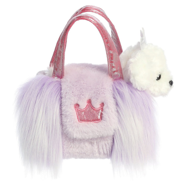 Aurora Fancy Pals Stofftier – Hund in einer Tasche, 20 cm