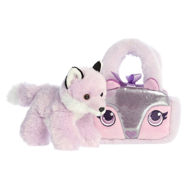 Aurora Fancy Pals Plüschtier Fuchs in einer Tasche, 20 cm