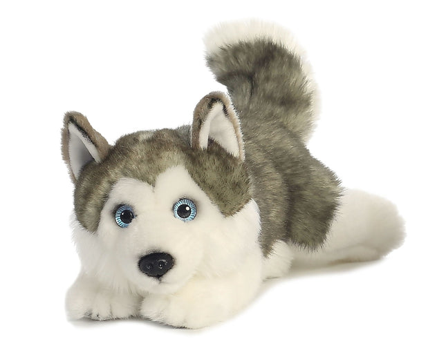 Aurora Miyoni Plüschtier Husky (Grau), 27 cm