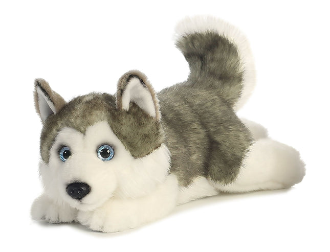Aurora Miyoni Plüschtier Husky (Grau), 27 cm
