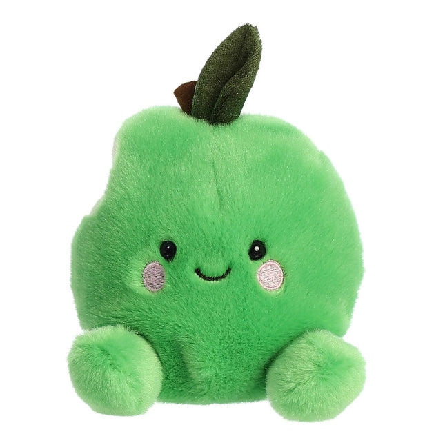 Aurora Palm Pals plyšové zelené jablko, 10 cm