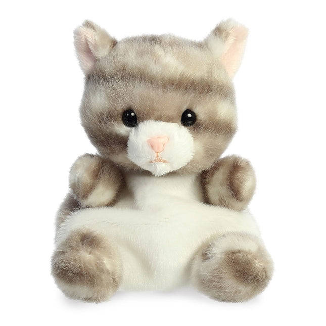 Aurora Palm Pals Kuscheltier Graue Tigerkatze, 11 cm