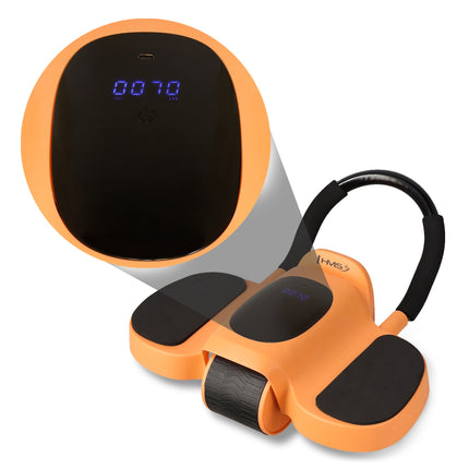 Automatic 2-in-1 Ab Roller with Forearm Support, Touchscreen, Knee Mat, USB-C
