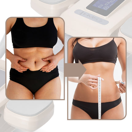 Automatisches Bauchtrainingsrad, LCD-Display, Braun