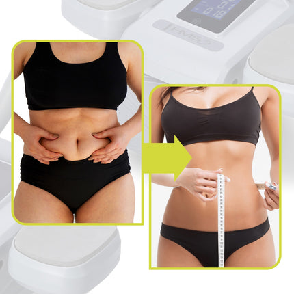Automatisches Bauchtrainingsrad, LCD-Display, Grau
