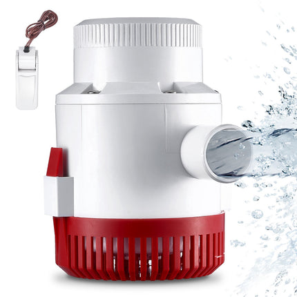 Automatic Bilge Pump 3000 GPH 12V, Float Switch, 1.6in