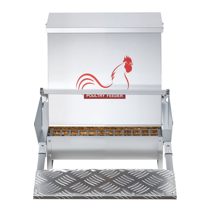 Automatic Chicken Feeder, 18.14 kg Treadle, Lockable Lid