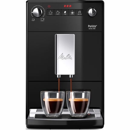 Kaffeevollautomat, schlankes Design, leises Mahlwerk