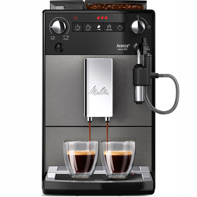 Vollautomatischer Kaffeevollautomat mit leisem Mahlwerk, großem Tank