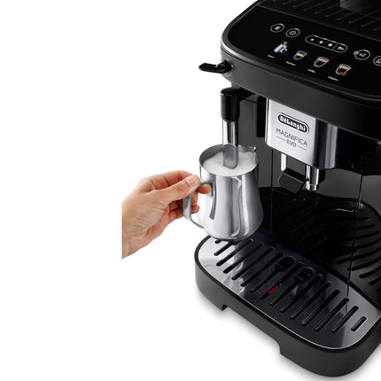 Automatische Espressomaschine mit Mahlwerk, manueller Milchaufschäumer