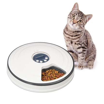 Automatic Pet Feeder, 6-Portion Electric Food Dispenser