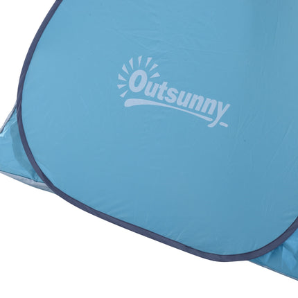 Automatic Pop Up Beach Tent, Quick Installation, Blue, 200x150x119 cm