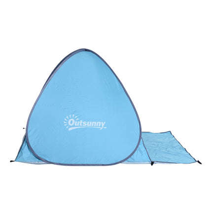 Automatic Pop Up Beach Tent, Quick Installation, Blue, 200x150x119 cm