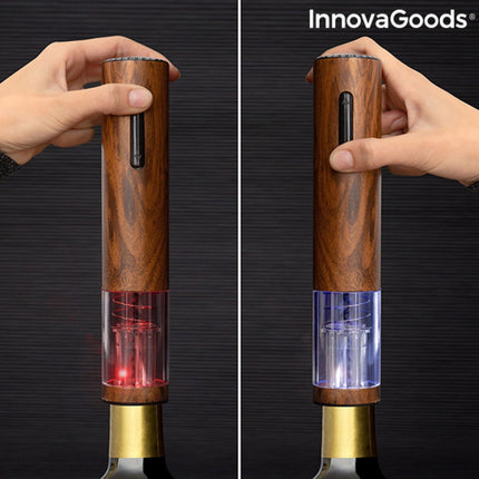 Automatischer wiederaufladbarer Korkenzieher mit Holz-Optik Corkout InnovaGoods
