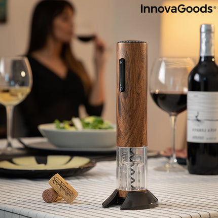Automatischer wiederaufladbarer Korkenzieher mit Holz-Optik Corkout InnovaGoods