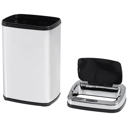Automatischer Sensor-Mülleimer, 30L, quadratisch, Edelstahl