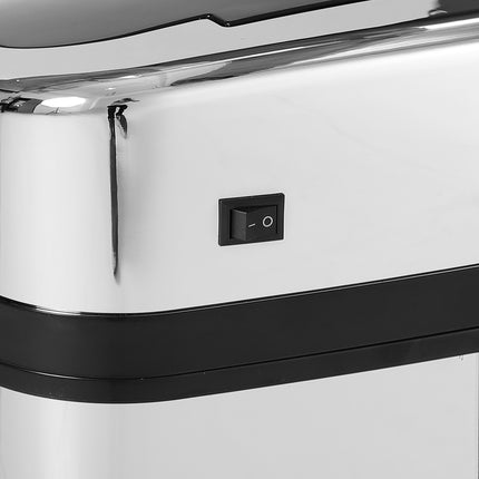 Automatischer Sensor-Mülleimer, 30L, quadratisch, Edelstahl