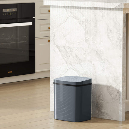 Automatic Sensor Trash Can, 15L, Touchless & Manual Modes