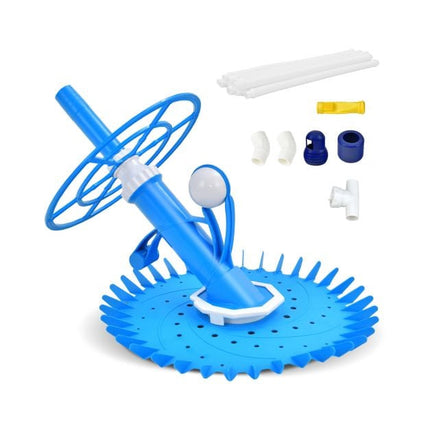 Automatischer Schwimmbadreiniger mit Saugbürsten, 36-Flossen-TPU-Scheibe, 10 m Schlauch