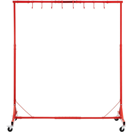 Automotive Paint Rack Stand, 5–7 Ft, 66 Lb, Wheels