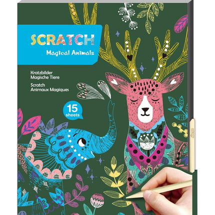 Avenir A4 Scratch Book Magical Animals