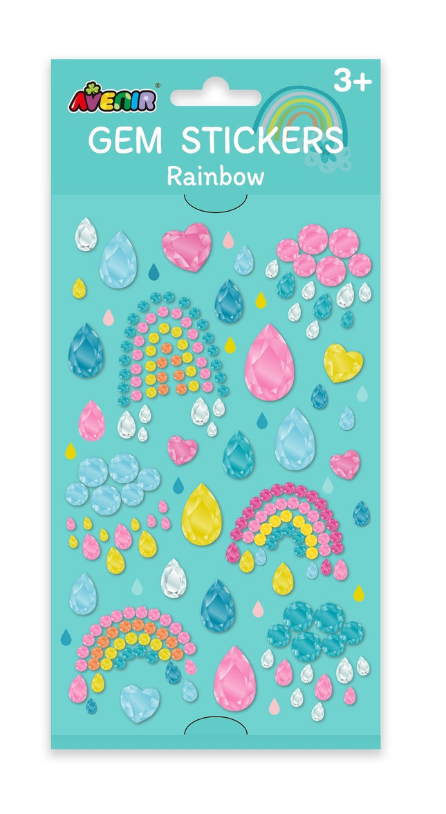 Avenir Glitzer-Sticker Regenbogen