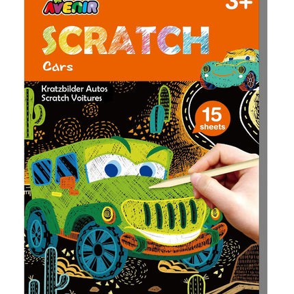 Avenir Mini Kratzbuch Autos