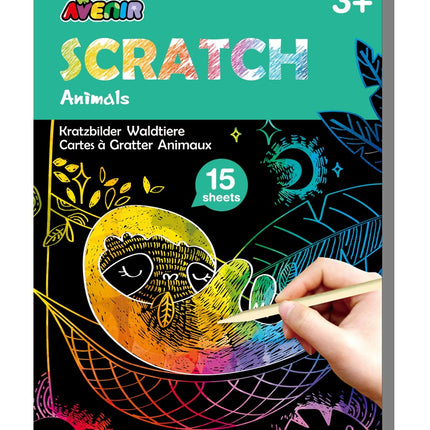 Avenir Mini Scratch Book Forest Animals