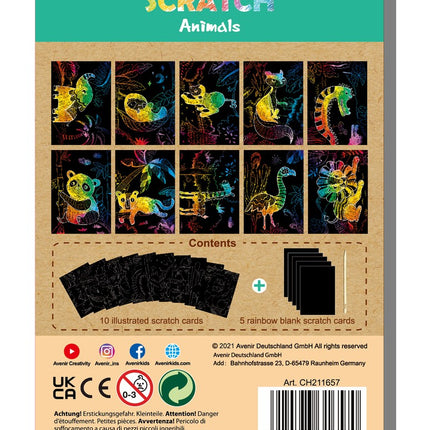 Avenir Mini Scratch Book Forest Animals