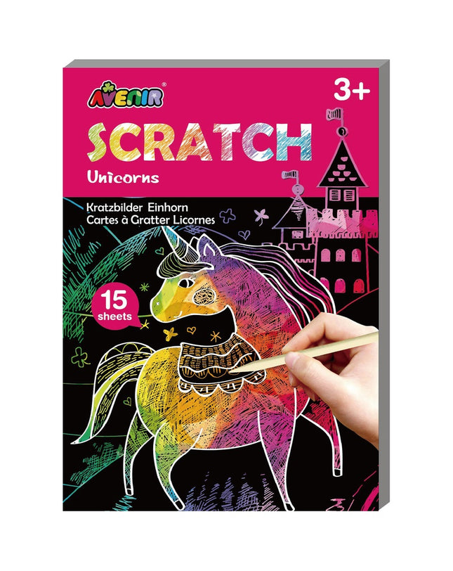 Avenir Mini-Rubbelbuch Einhörner