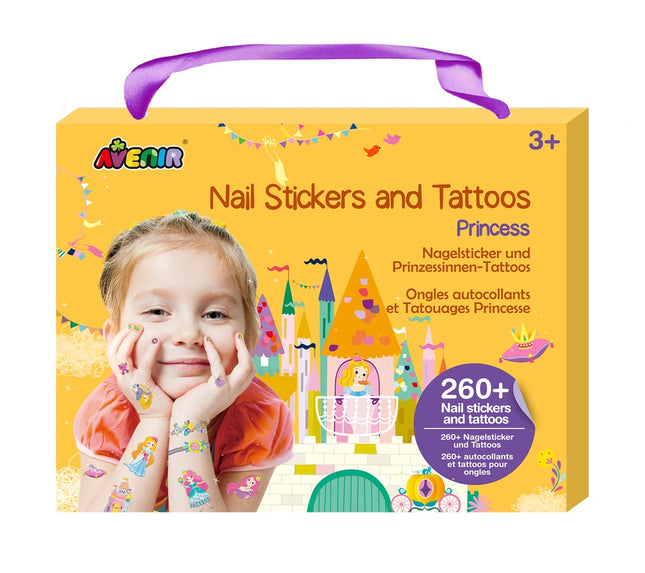 Avenir Nagelsticker und Tattoos Prinzessin