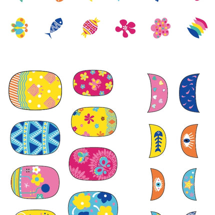 Avenir Nagelsticker Blumen