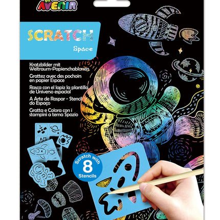 Avenir Scratch Set With Stencil: Space
