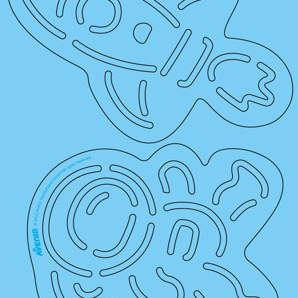 Avenir Scratch Set With Stencil: Space