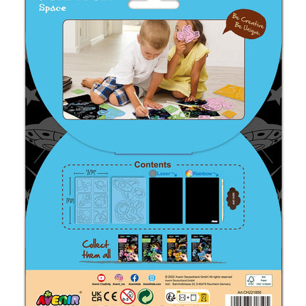 Avenir Scratch Set With Stencil: Space