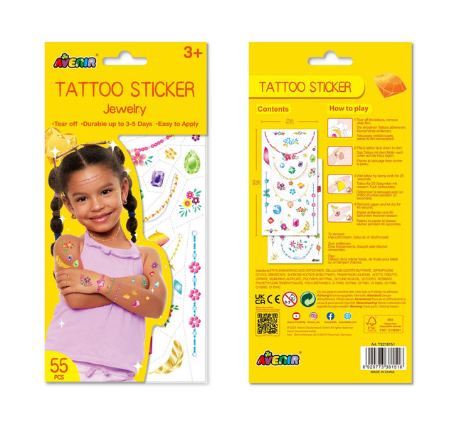 Avenir Tattoo-Schmuck-Aufkleber