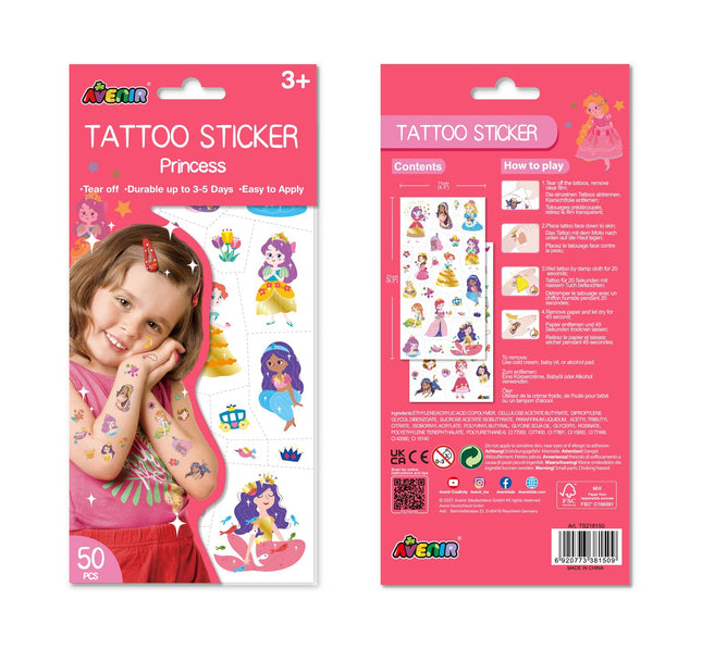 Avenir Tattoo Sticker Prinzessin