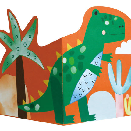 Avenir Aquarellmalerei und Origami: Dinos