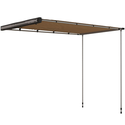 Ausziehbare Markise 1,6x2,5m Khaki, wasserabweisendes Dach