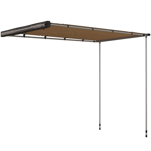 Ausziehbare Markise 1,6x2,5m Khaki, wasserabweisendes Dach