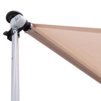 Gelenkarmmarkise klappbar aus Aluminium, 300 x 150 cm, Beige