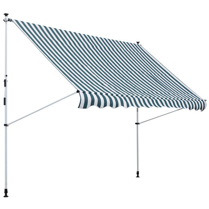 Nastavitelná skládací markýza, hliníková ochrana proti slunci, 300x150 cm