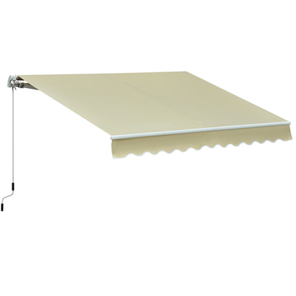 Kloubová markýza krémově bílá - ochrana před sluncem, 2.95x2.5M
